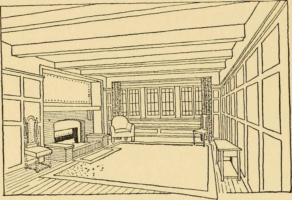 An illustration from Good taste in home furnishing, 1915, leaf 55