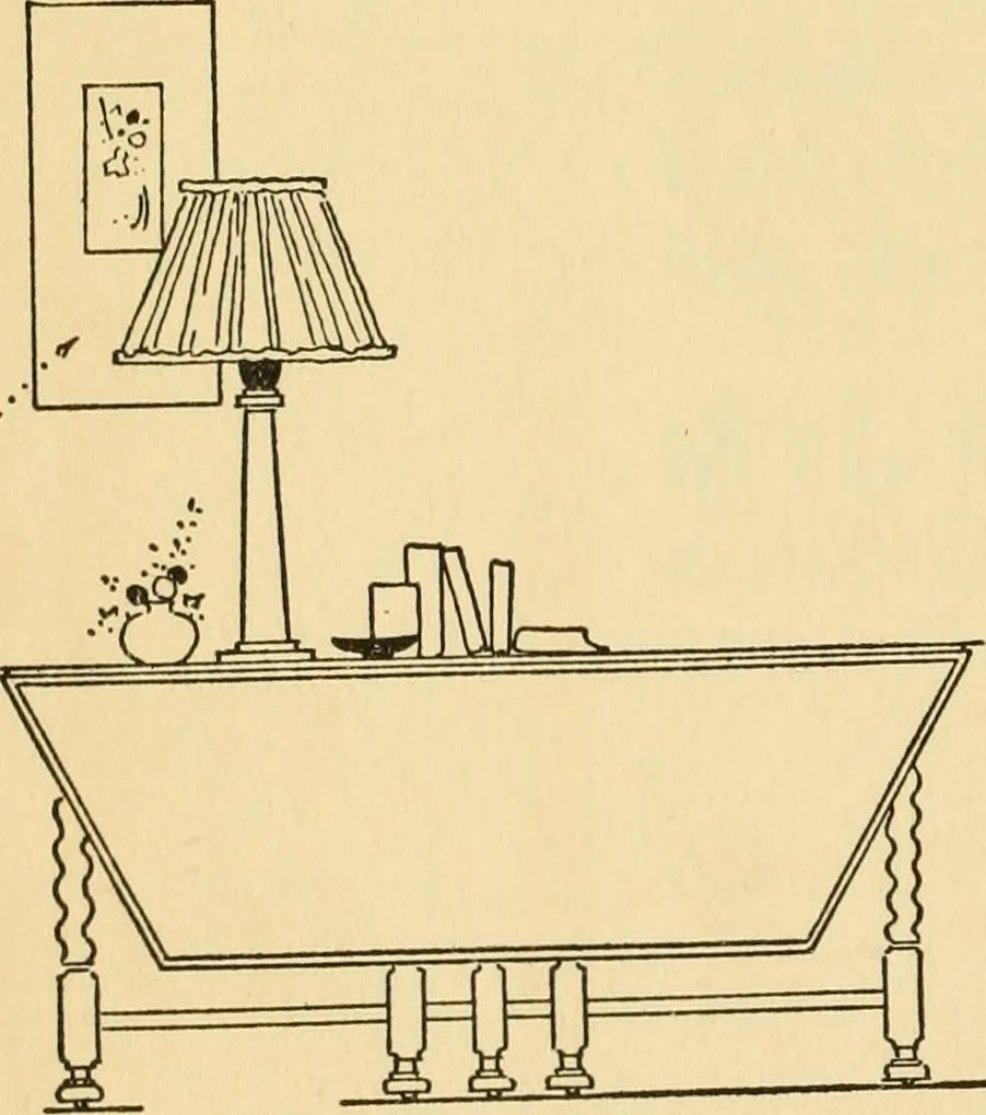 An illustration from Good taste in home furnishing, 1915, leaf 91