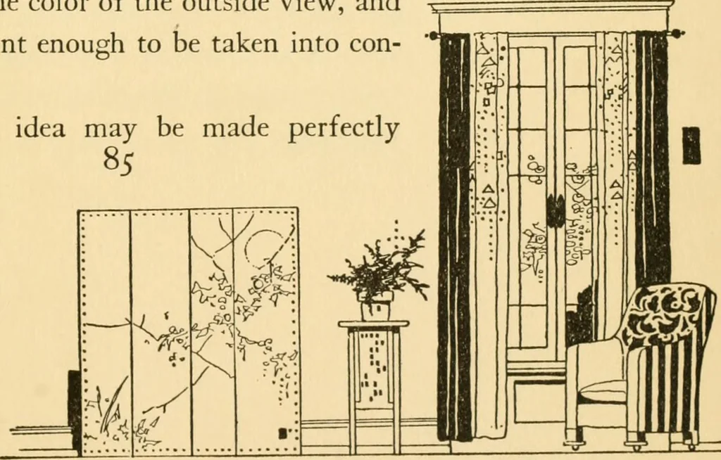 An illustration from Good taste in home furnishing, 1915, leaf 92