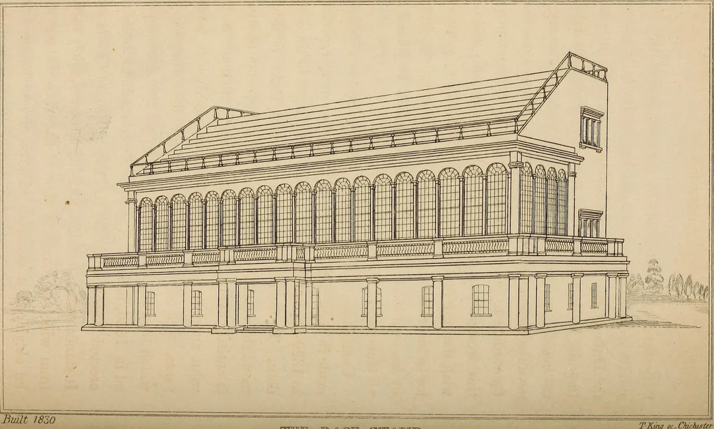 An illustration from Goodwood; its house, park and grounds, with a catalogue raisonné of the pictures in the gallery of His Grace the Duke of Richmond, K.G. To which are added an account of the ancient encampment, tumuli, and British village, on the adjacent downs: and a detailed record of the Goodwood races from their first establishment.., 1839, leaf 194