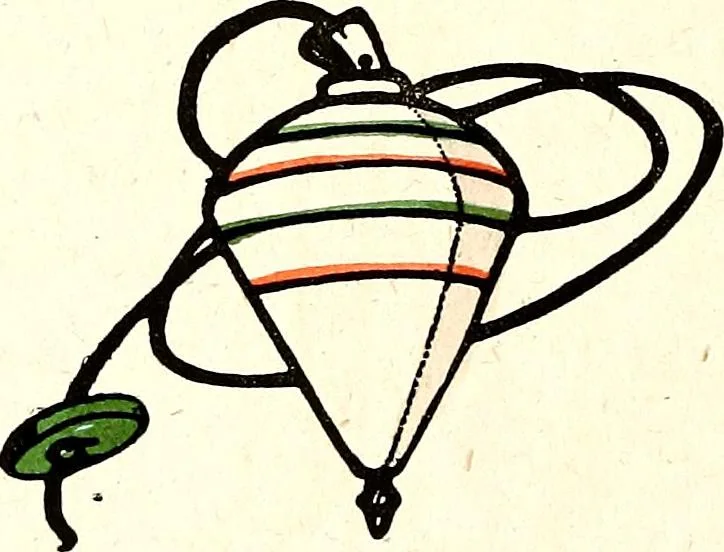 An illustration from Gordon Craig's book of penny toys, 1899, leaf 25