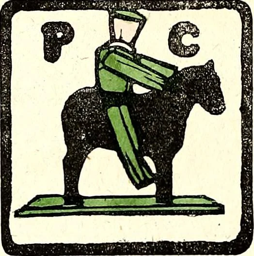 An illustration from Gordon Craig's book of penny toys, 1899, leaf 35