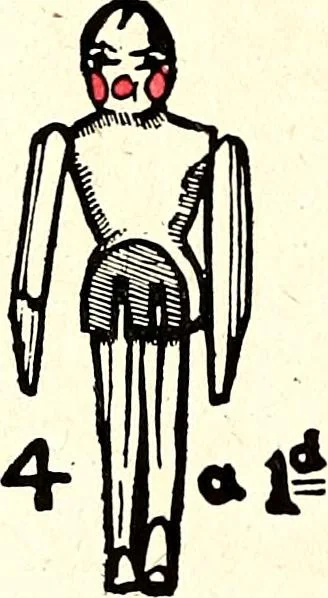 An illustration from Gordon Craig's book of penny toys, 1899, leaf 37