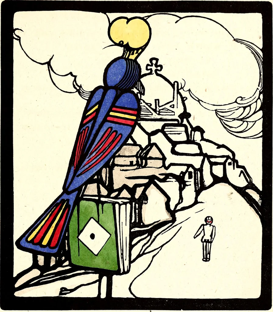 An illustration from Gordon Craig's book of penny toys, 1899, leaf 38
