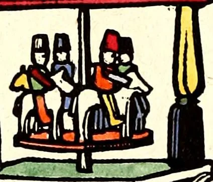An illustration from Gordon Craig's book of penny toys, 1899, leaf 39