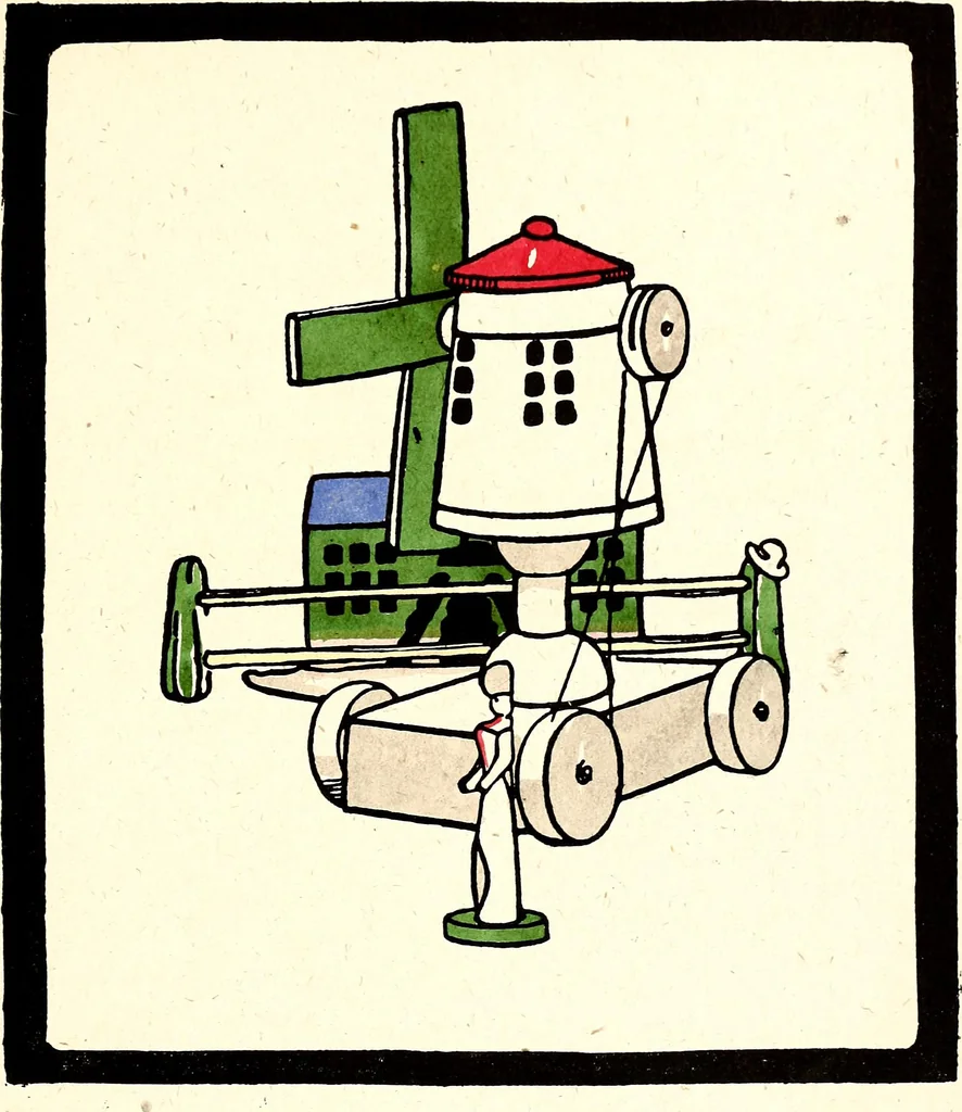 An illustration from Gordon Craig's book of penny toys, 1899, leaf 48
