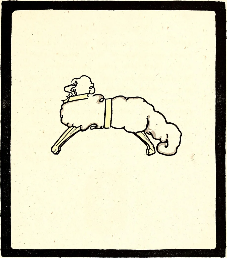 An illustration from Gordon Craig's book of penny toys, 1899, leaf 50