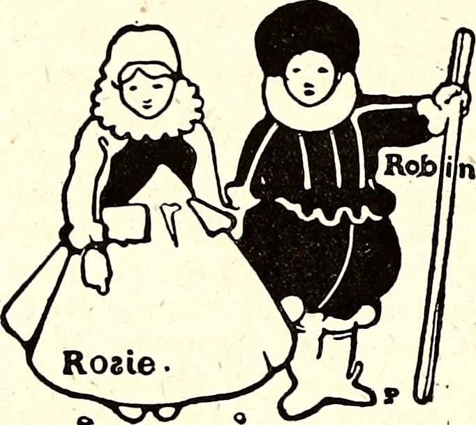 An illustration from Gordon Craig's book of penny toys, 1899, leaf 7
