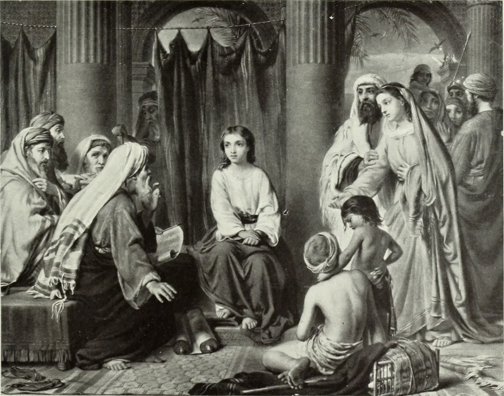 An illustration from The Gospels in art; the life of Christ, by great painters from Fra Angelico to Holman Hunt;, 1904, leaf 104
