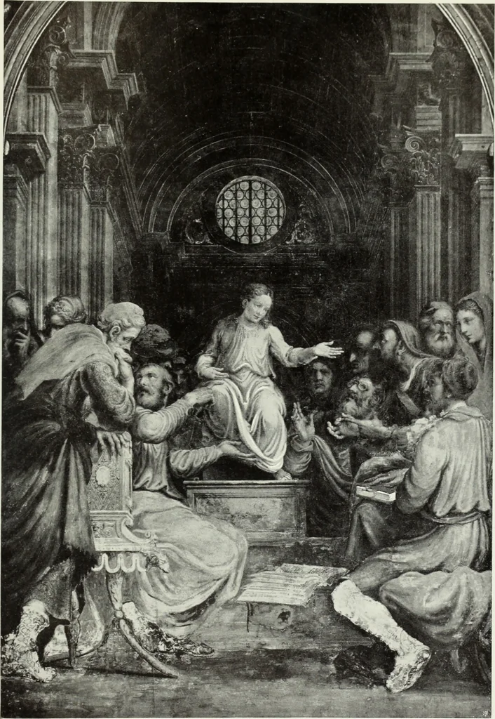 An illustration from The Gospels in art; the life of Christ, by great painters from Fra Angelico to Holman Hunt;, 1904, leaf 108