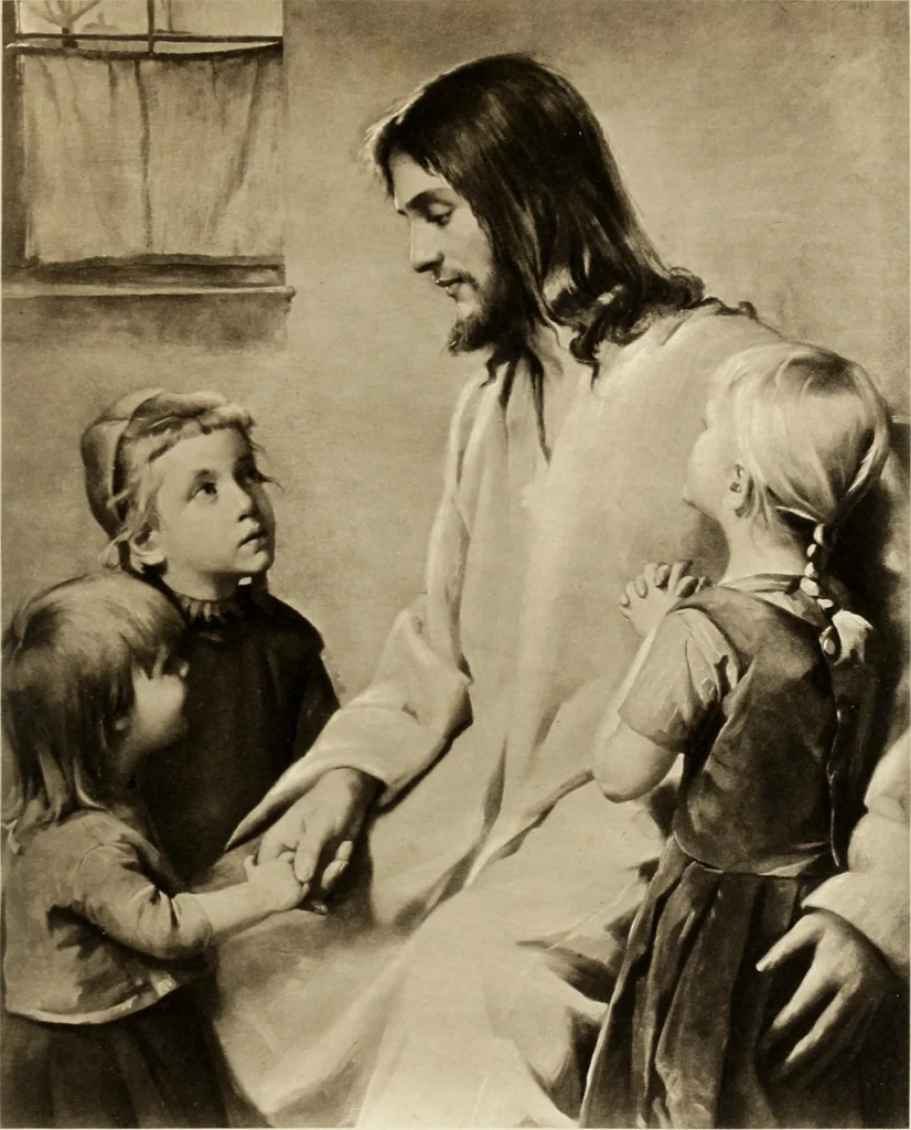An illustration from The Gospels in art; the life of Christ, by great painters from Fra Angelico to Holman Hunt;, 1904, leaf 124