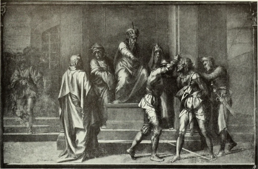 An illustration from The Gospels in art; the life of Christ, by great painters from Fra Angelico to Holman Hunt;, 1904, leaf 142