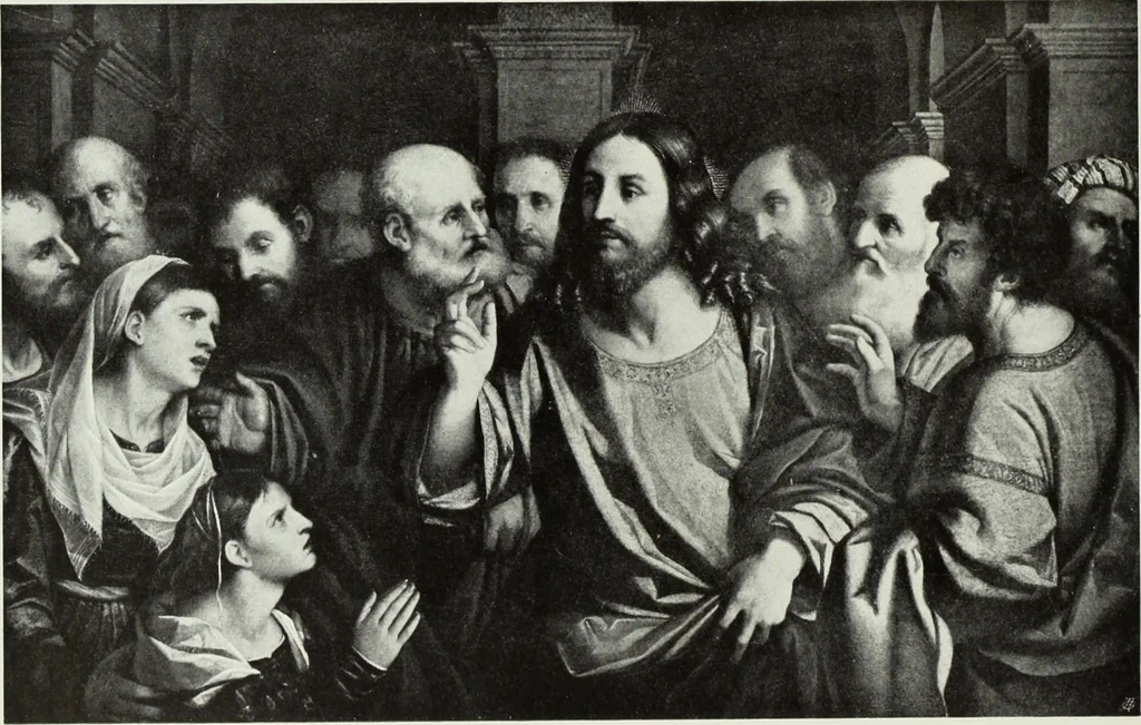 An illustration from The Gospels in art; the life of Christ, by great painters from Fra Angelico to Holman Hunt;, 1904, leaf 161