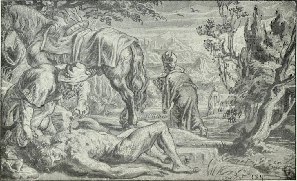 An illustration from The Gospels in art; the life of Christ, by great painters from Fra Angelico to Holman Hunt;, 1904, leaf 177