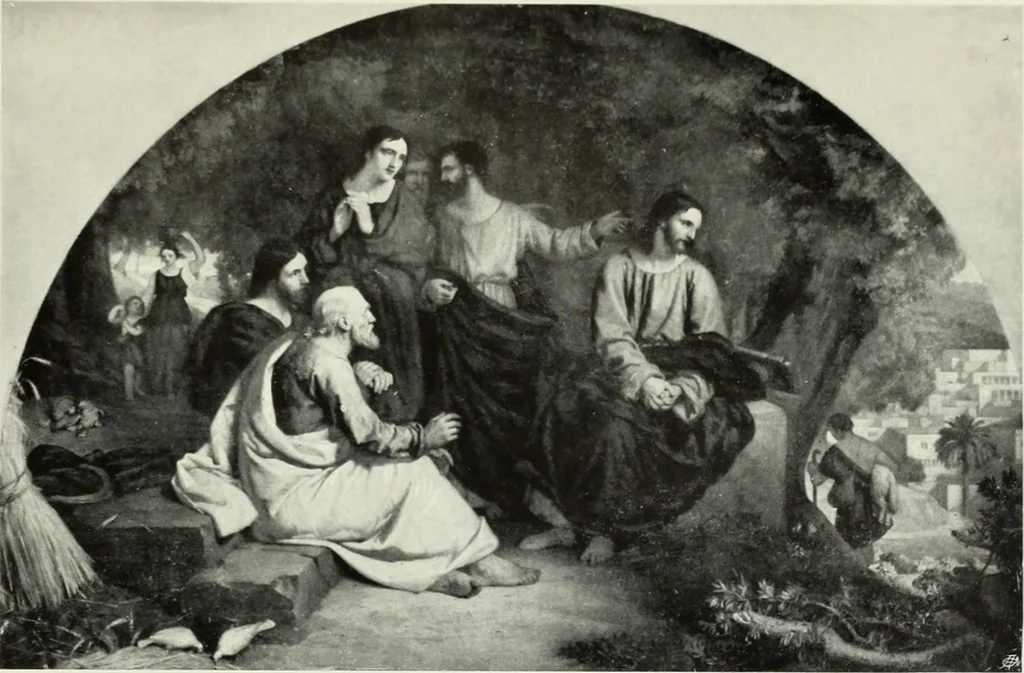 An illustration from The Gospels in art; the life of Christ, by great painters from Fra Angelico to Holman Hunt;, 1904, leaf 180