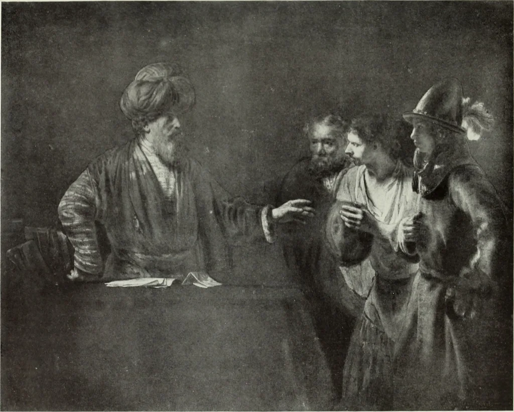 An illustration from The Gospels in art; the life of Christ, by great painters from Fra Angelico to Holman Hunt;, 1904, leaf 188