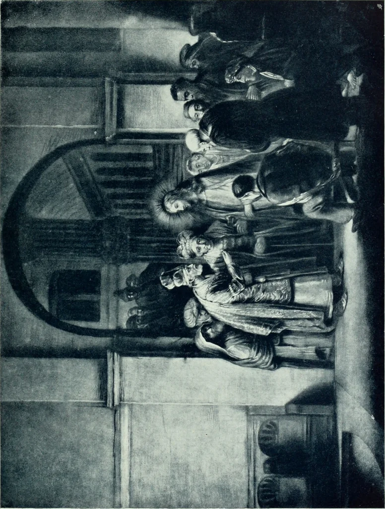 An illustration from The Gospels in art; the life of Christ, by great painters from Fra Angelico to Holman Hunt;, 1904, leaf 208