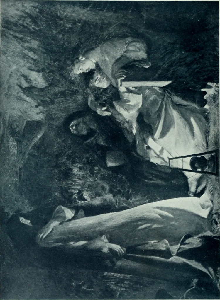 An illustration from The Gospels in art; the life of Christ, by great painters from Fra Angelico to Holman Hunt;, 1904, leaf 233