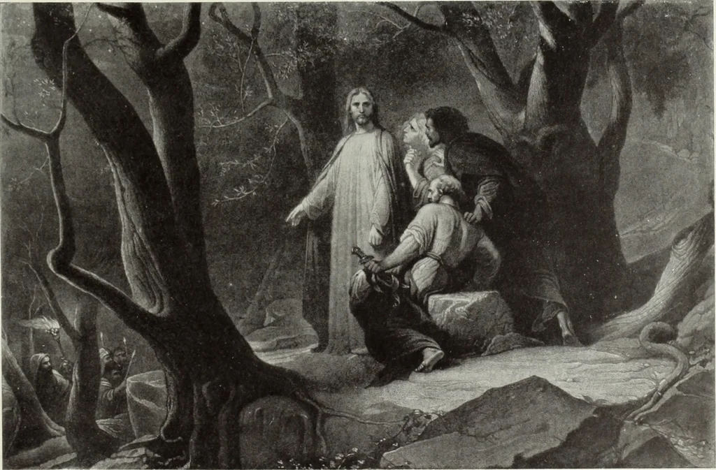 An illustration from The Gospels in art; the life of Christ, by great painters from Fra Angelico to Holman Hunt;, 1904, leaf 236