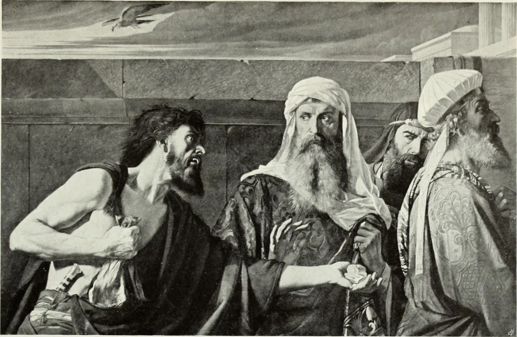 An illustration from The Gospels in art; the life of Christ, by great painters from Fra Angelico to Holman Hunt;, 1904, leaf 240