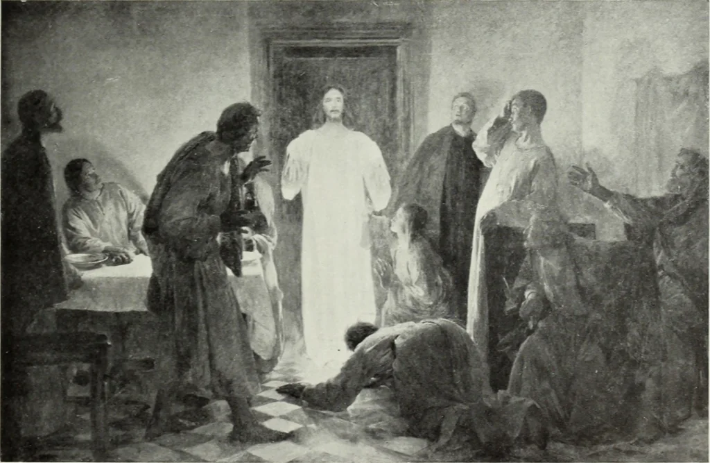 An illustration from The Gospels in art; the life of Christ, by great painters from Fra Angelico to Holman Hunt;, 1904, leaf 276