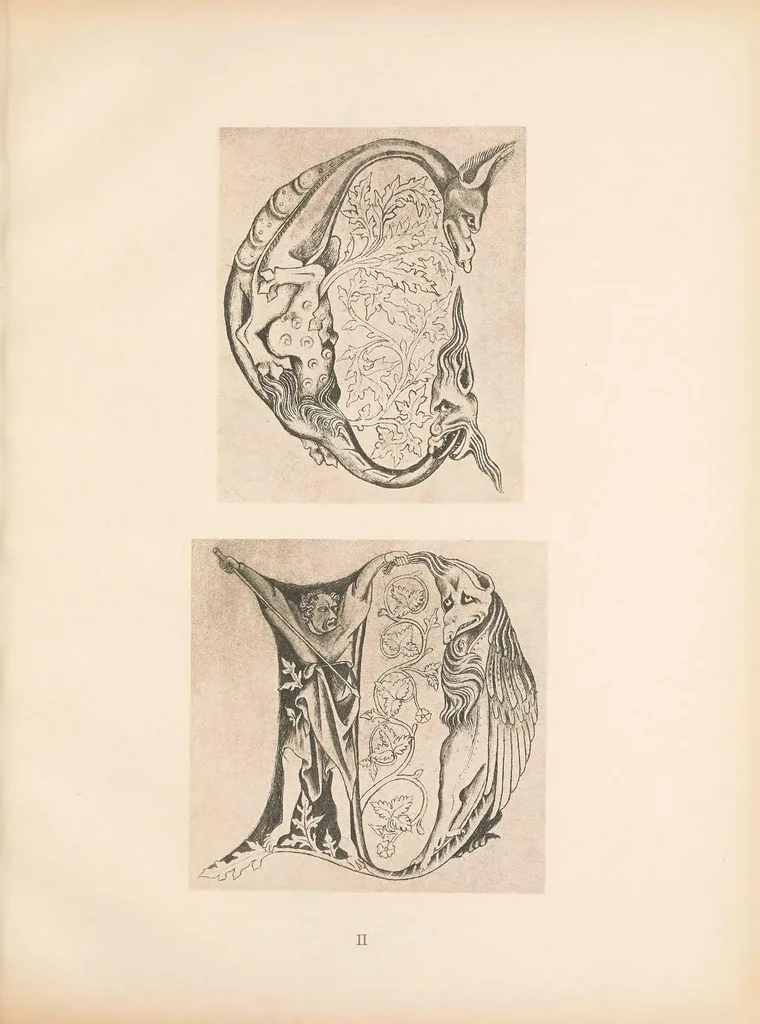 An illustration from Gothic alphabets, 1897, leaf 21