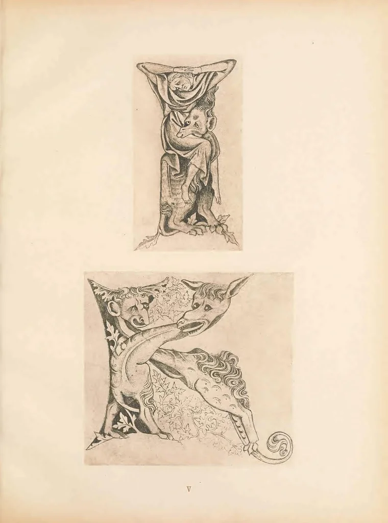 An illustration from Gothic alphabets, 1897, leaf 27