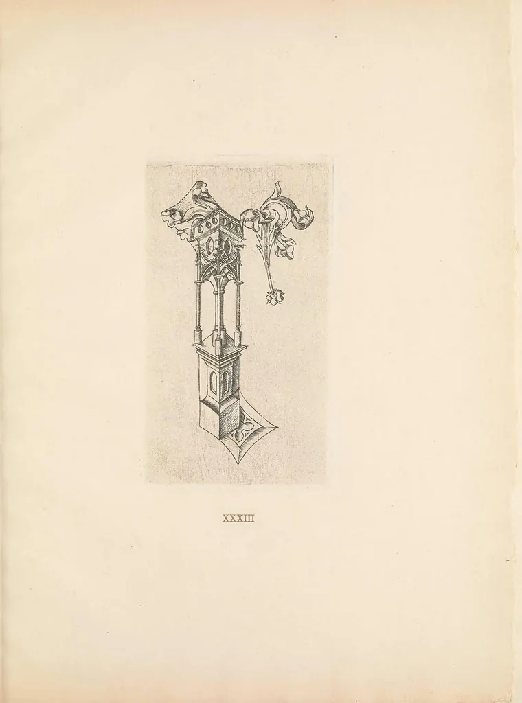 An illustration from Gothic alphabets, 1897, leaf 83