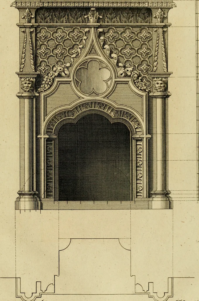 An illustration from Gothic architecture, 1742, leaf 102