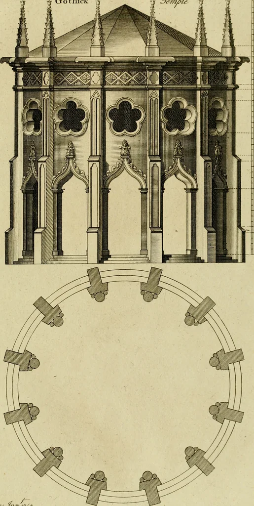 An illustration from Gothic architecture, 1742, leaf 128