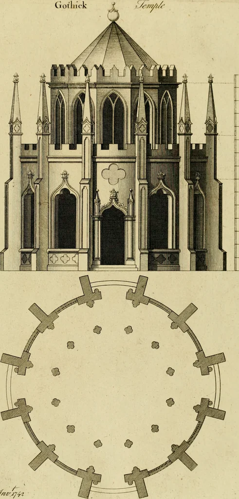 An illustration from Gothic architecture, 1742, leaf 134