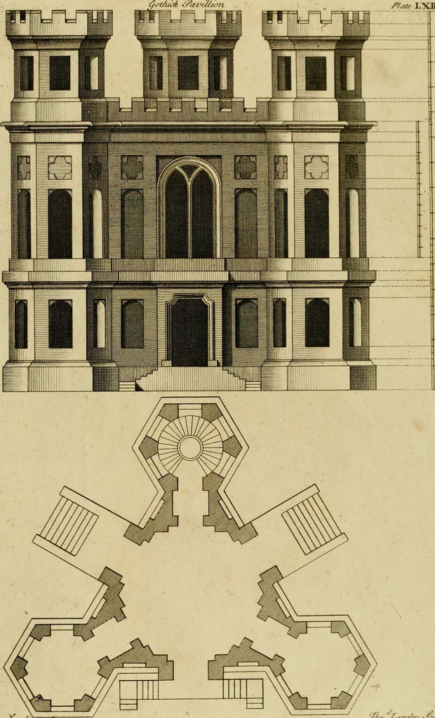 An illustration from Gothic architecture, 1742, leaf 140
