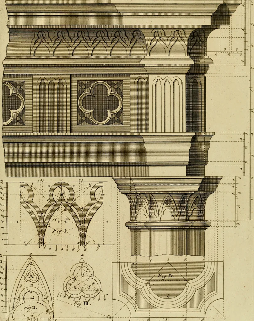 An illustration from Gothic architecture, 1742, leaf 20