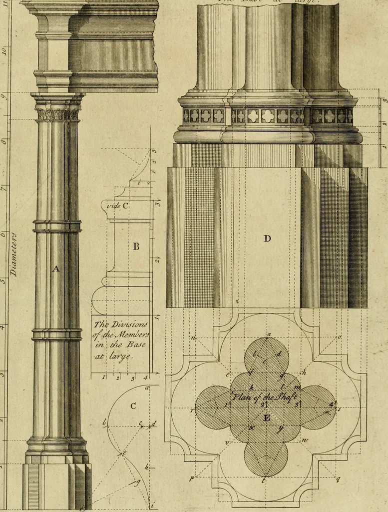 An illustration from Gothic architecture, 1742, leaf 24