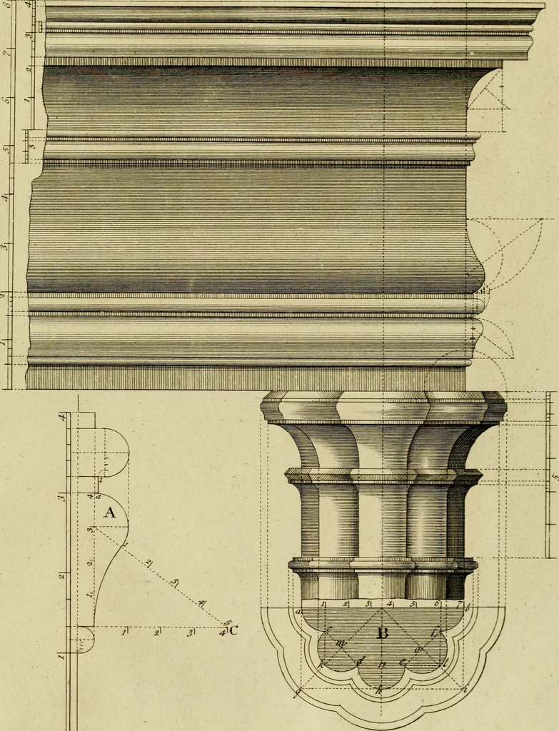 An illustration from Gothic architecture, 1742, leaf 38