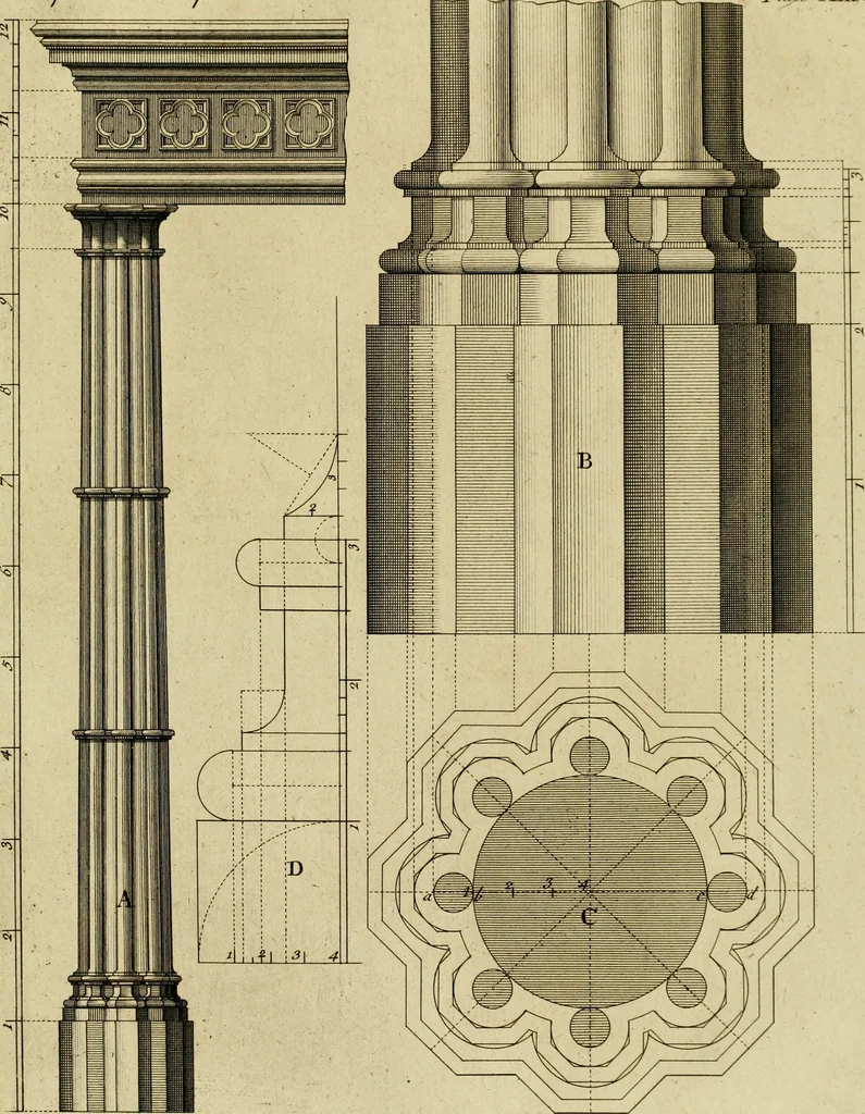 An illustration from Gothic architecture, 1742, leaf 42