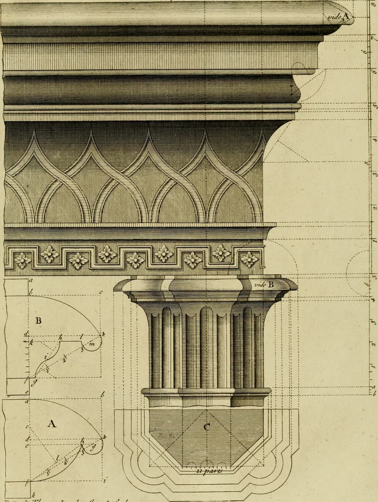 An illustration from Gothic architecture, 1742, leaf 48