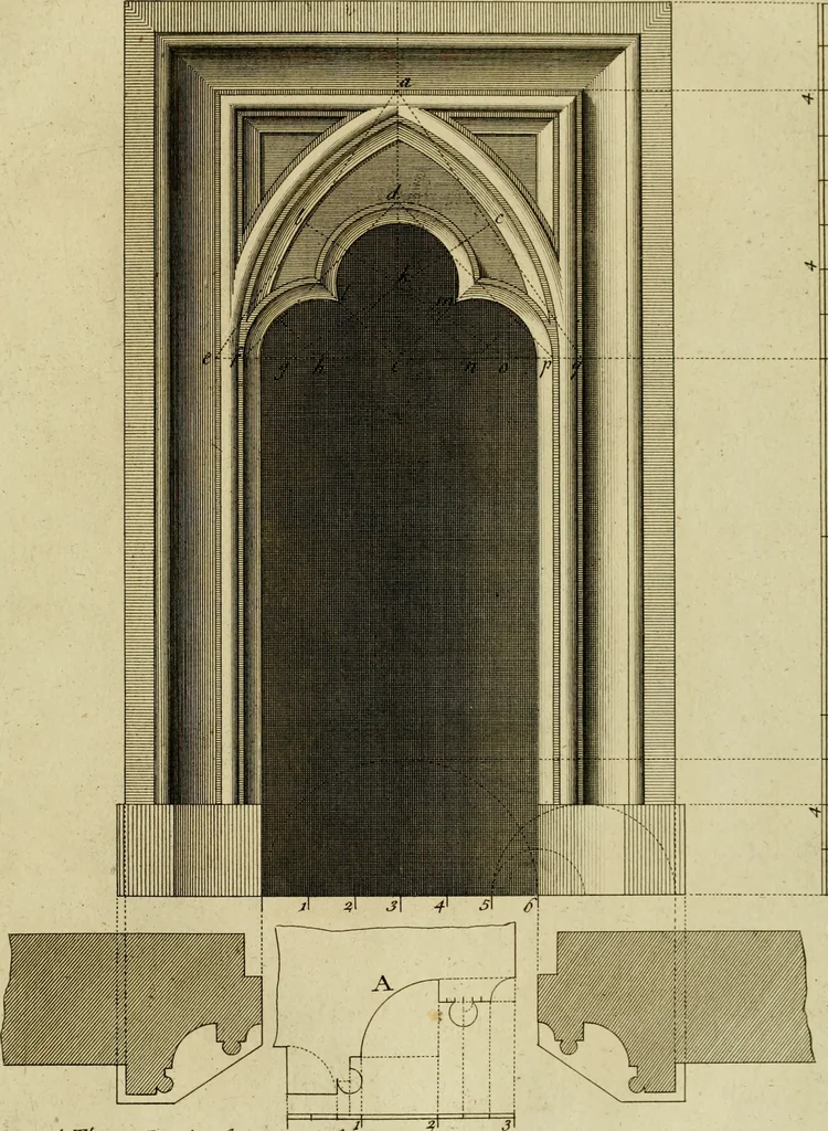 An illustration from Gothic architecture, 1742, leaf 52