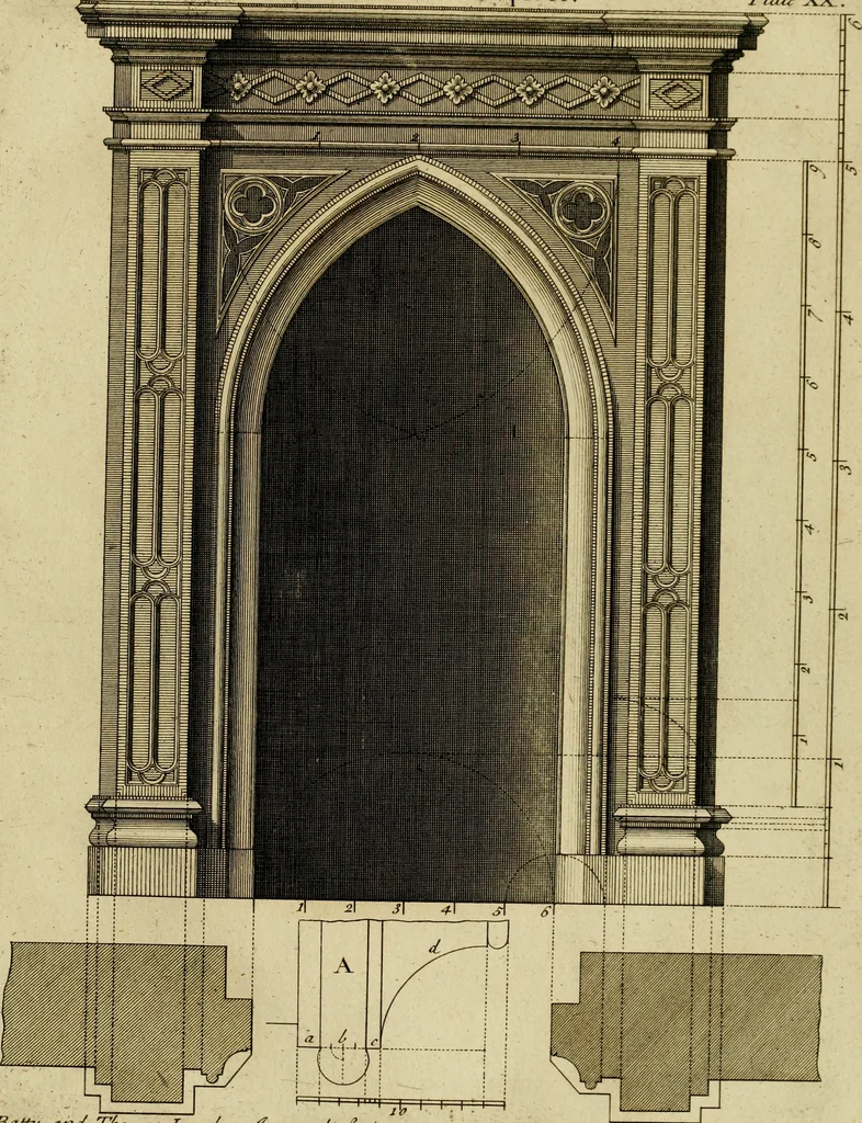 An illustration from Gothic architecture, 1742, leaf 56