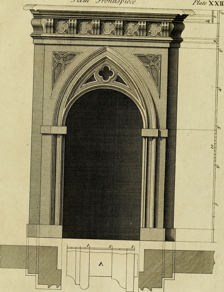 An illustration from Gothic architecture, 1742, leaf 60