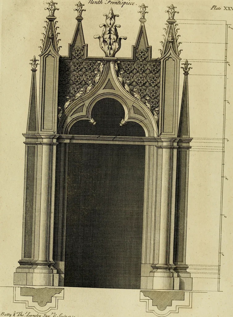 An illustration from Gothic architecture, 1742, leaf 66