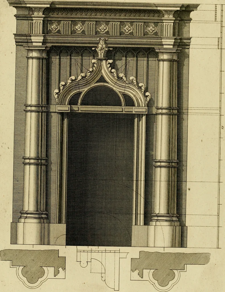 An illustration from Gothic architecture, 1742, leaf 70