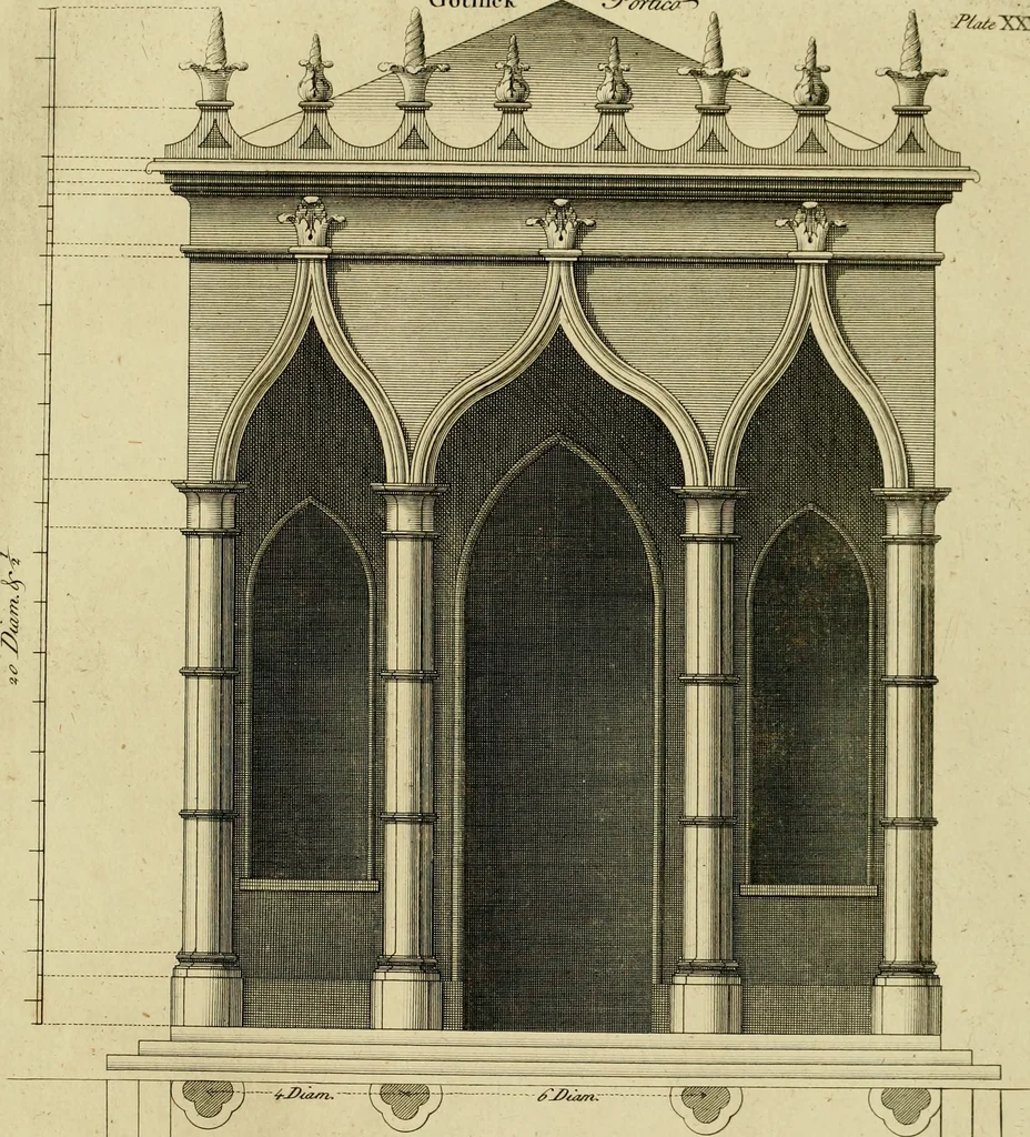 An illustration from Gothic architecture, 1742, leaf 80