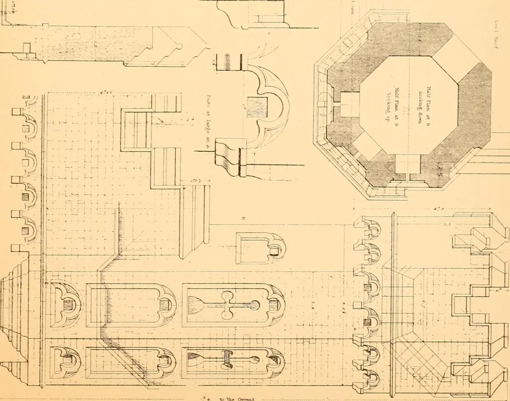 An illustration from Gothic architecture selected from various ancient edifices in England,, 1920, leaf 101