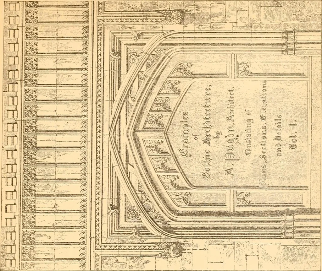 An illustration from Gothic architecture selected from various ancient edifices in England,, 1920, leaf 105
