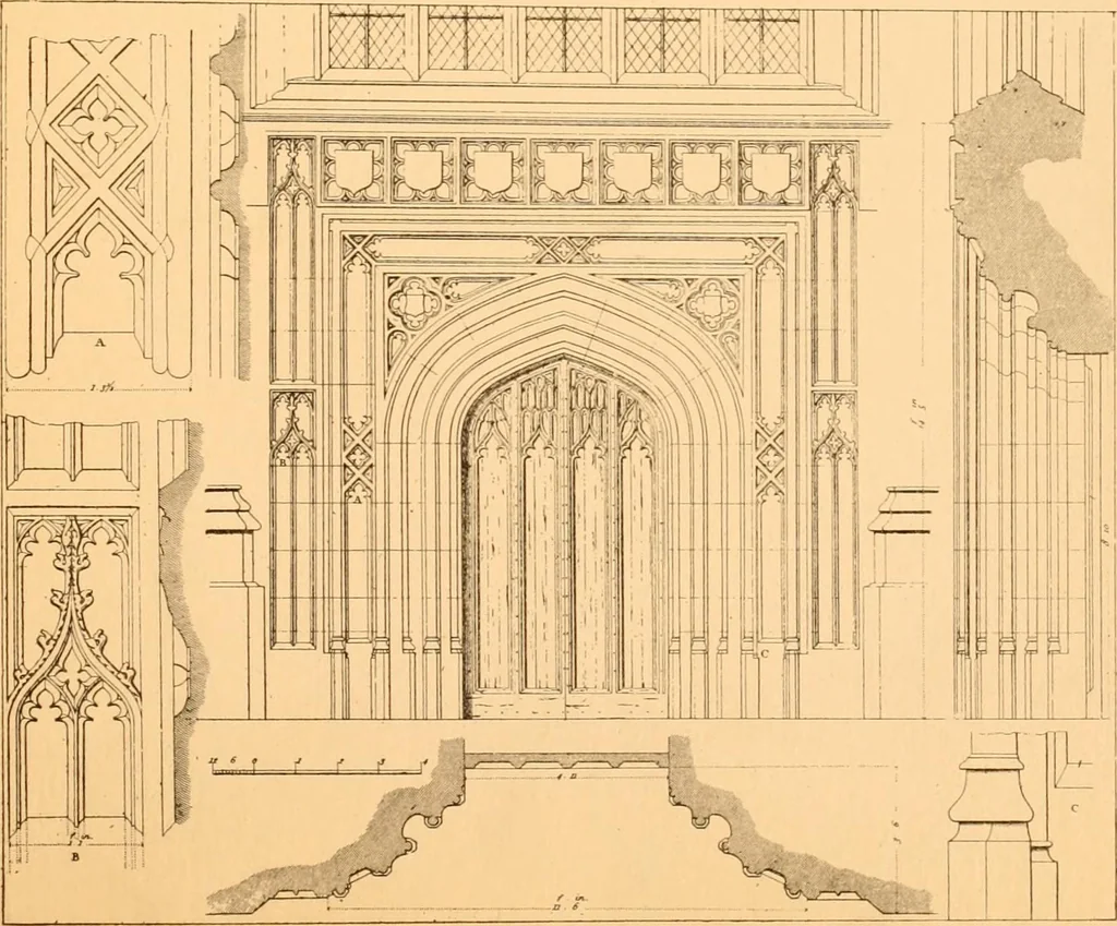 An illustration from Gothic architecture selected from various ancient edifices in England,, 1920, leaf 11