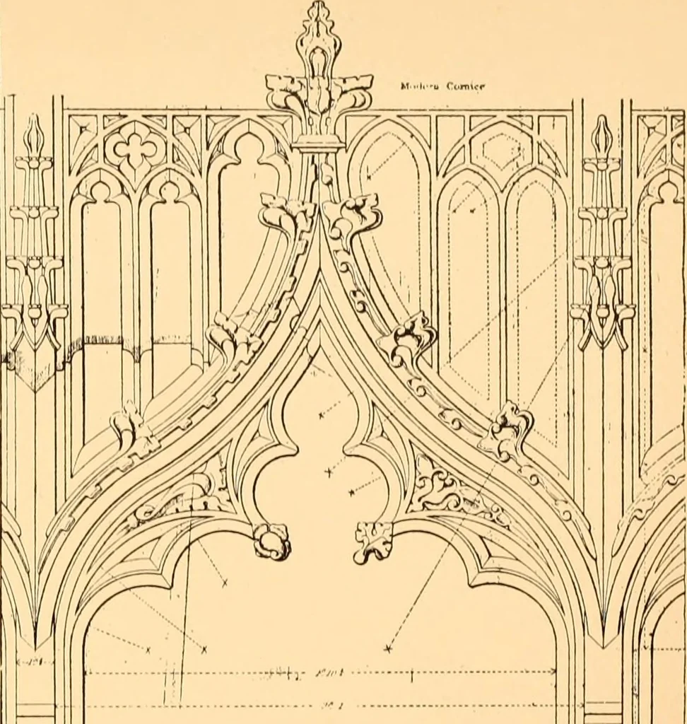 An illustration from Gothic architecture selected from various ancient edifices in England,, 1920, leaf 119