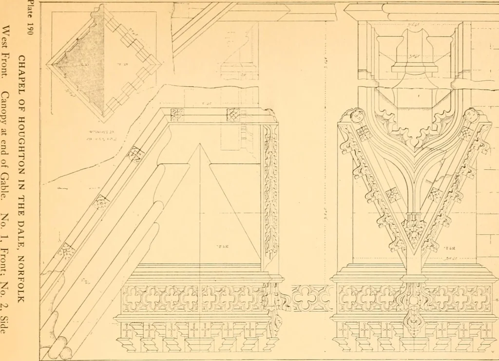 An illustration from Gothic architecture selected from various ancient edifices in England,, 1920, leaf 125