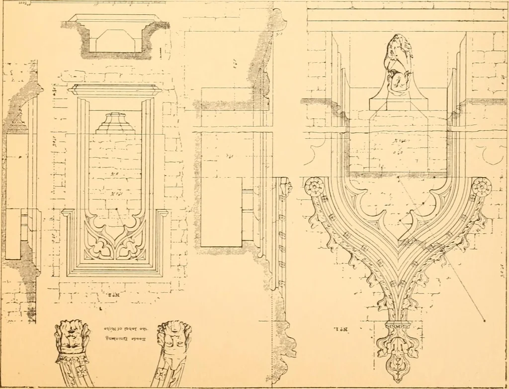 An illustration from Gothic architecture selected from various ancient edifices in England,, 1920, leaf 125