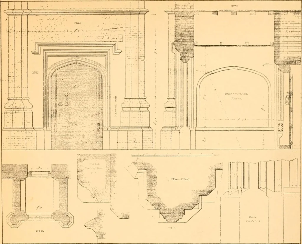 An illustration from Gothic architecture selected from various ancient edifices in England,, 1920, leaf 129